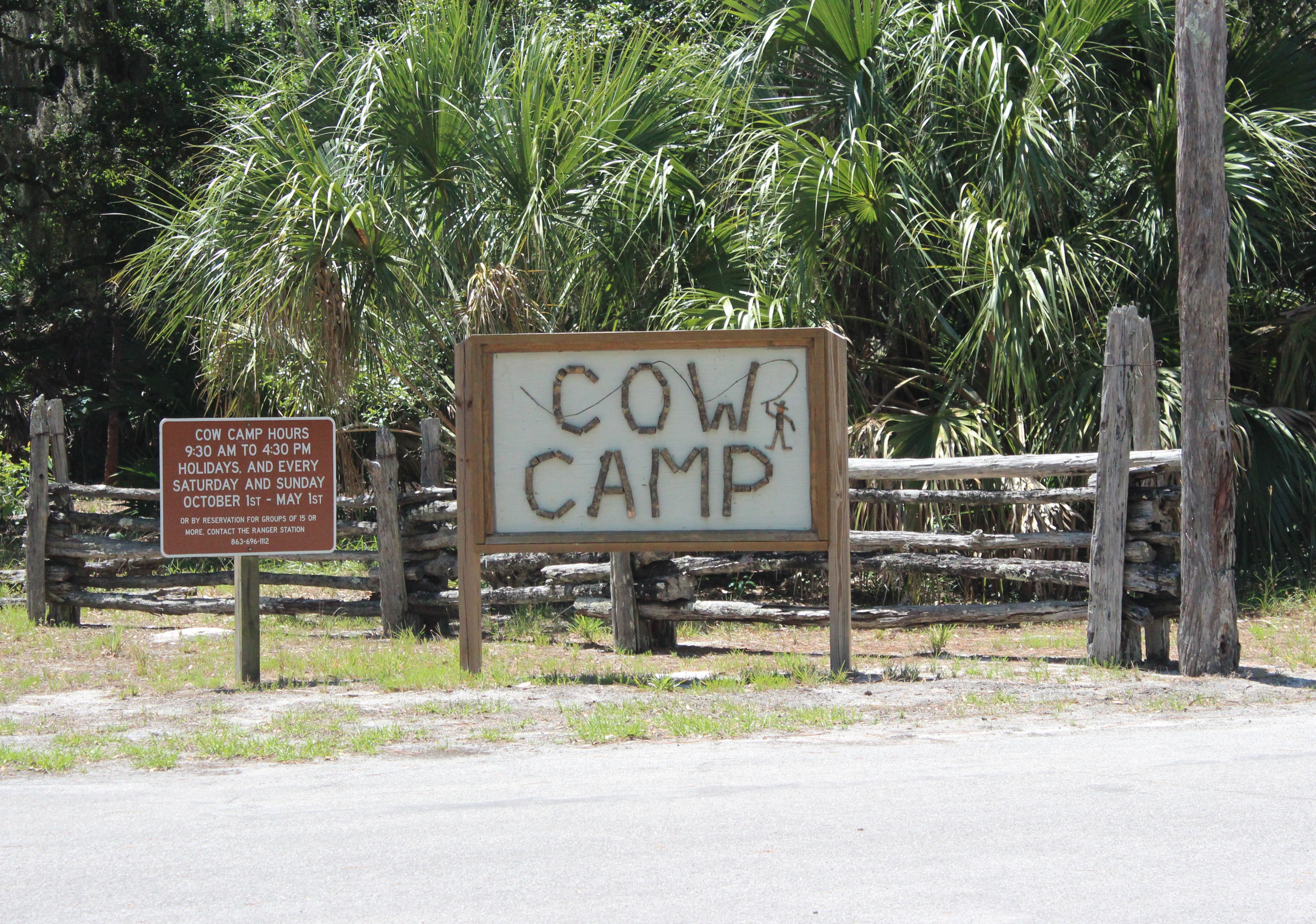 Cow Camp sign at LKSP