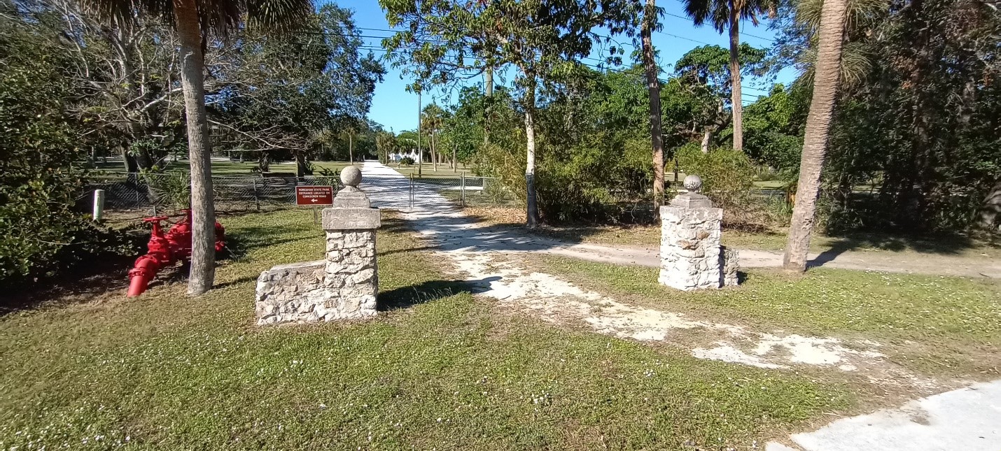 The historic entrance has been restored.