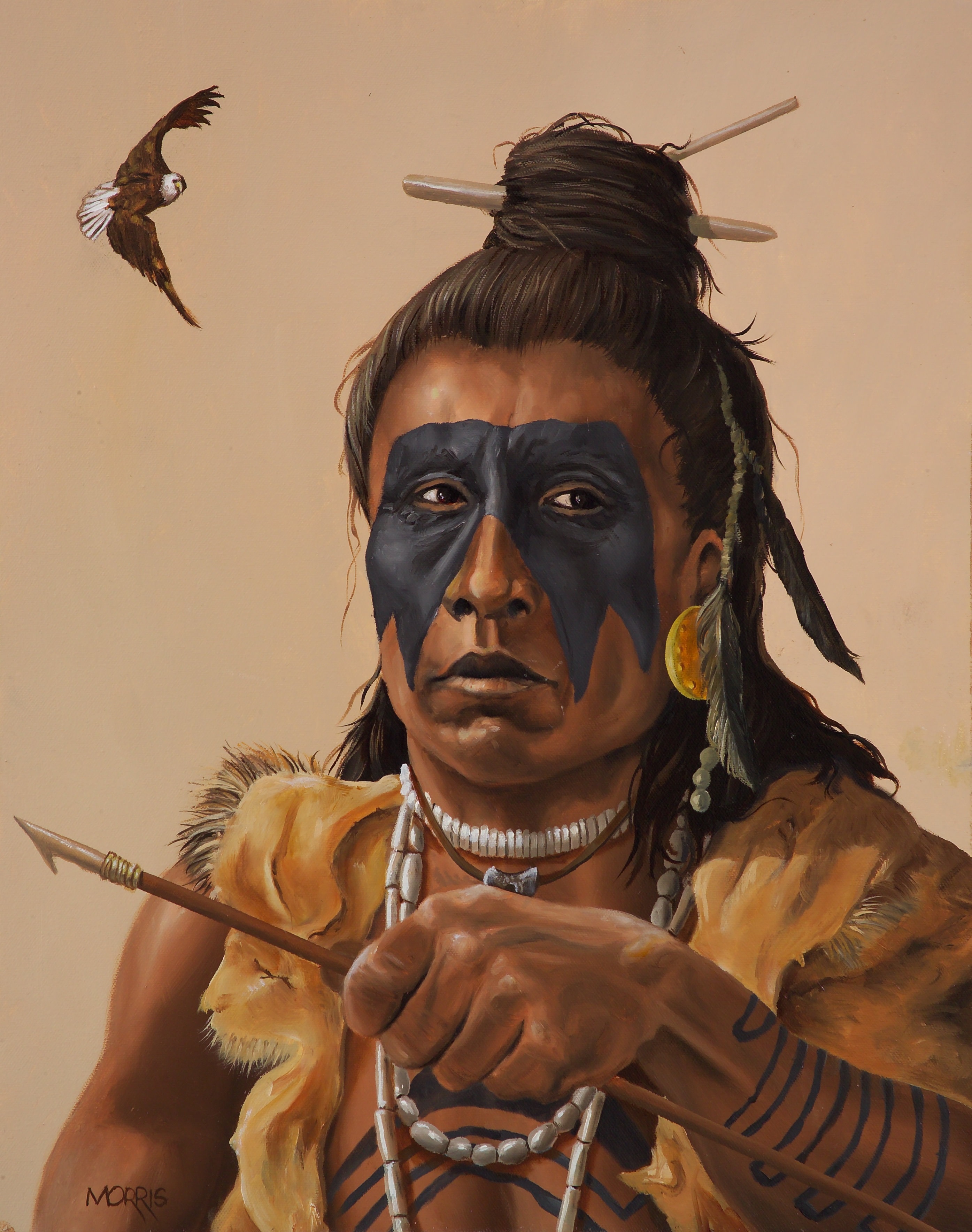 Painting of a Timucua Fisherman