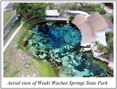 Aerial view of Weeki Wachee Springs