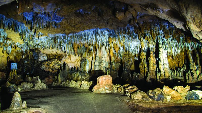 View from the inside of the caverns