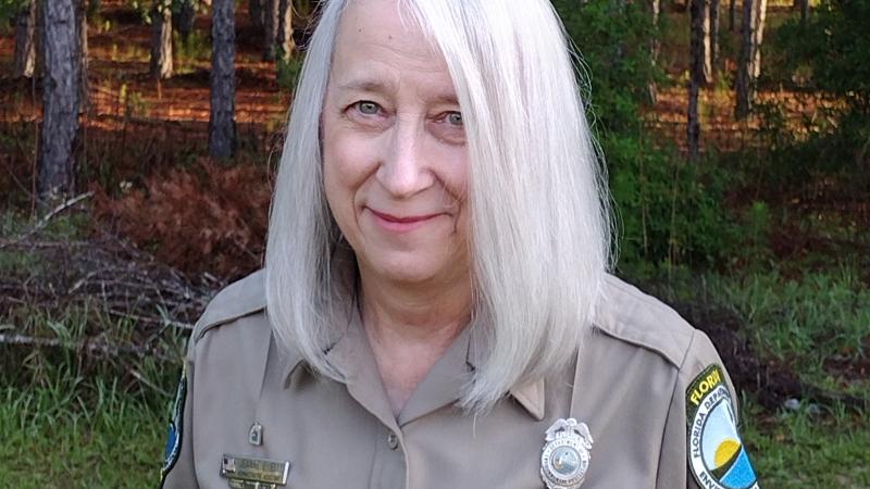 A photo of Jeanne Ellis, a park ranger for the Crystal River State Parks. 