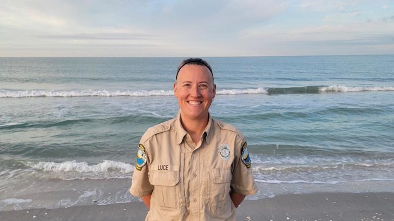 Melanie Luce, park ranger at Stump Pass Beach State Park