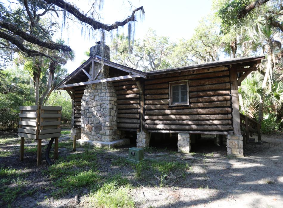 A primitive cabin at Myakka River State Park.