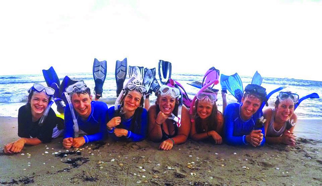 Group of Snorkelers on the Beach