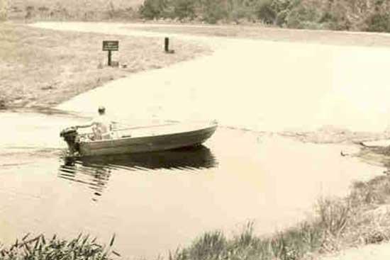 Lake Griffin Concrete Boat Ramp, circa 1960