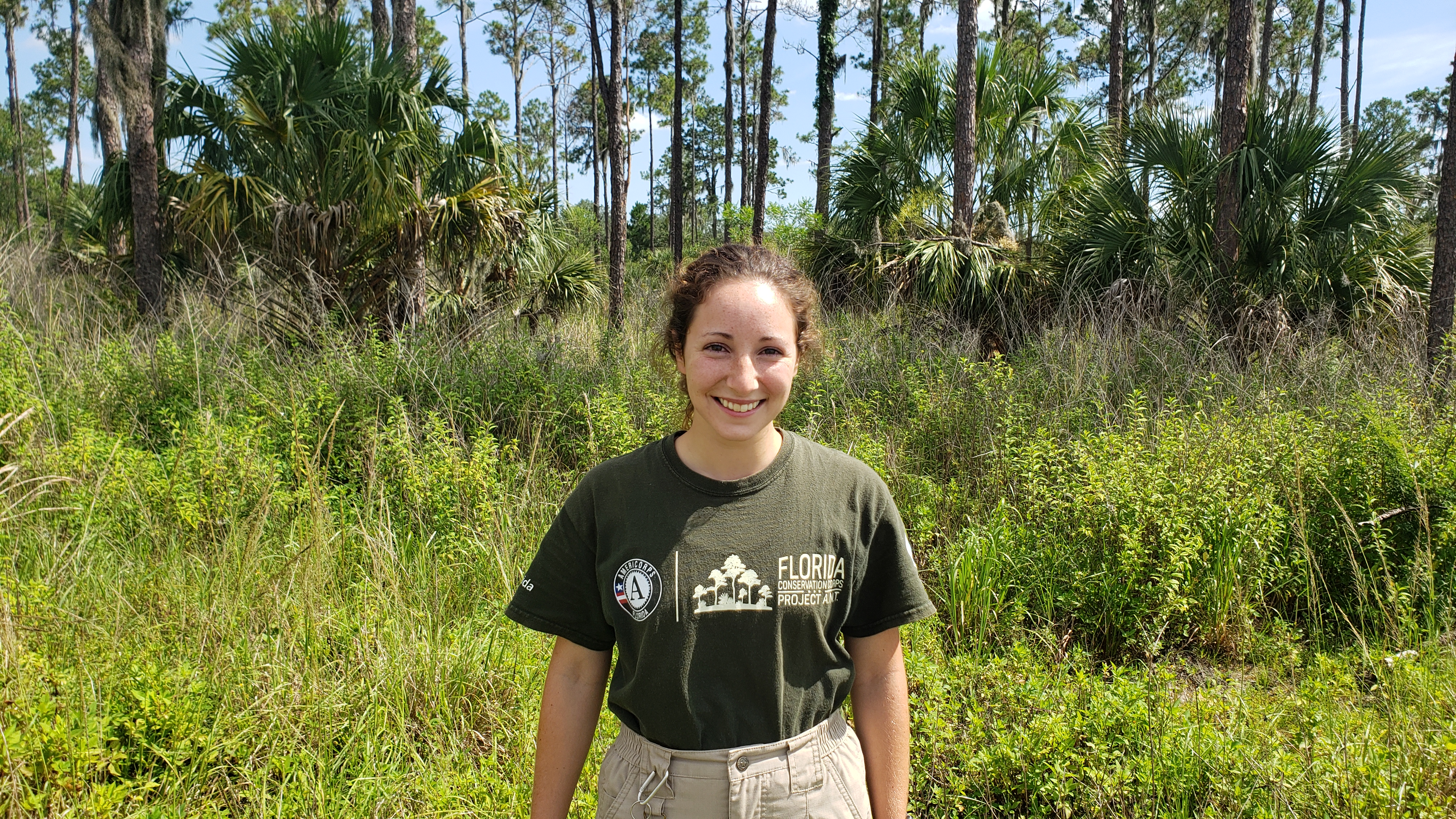 Florida Conservation Corps member, Josephine Werni