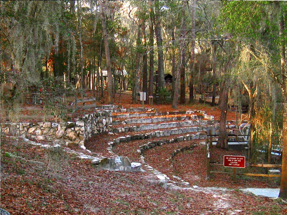 Amphitheater constructed on Ocala Limestone 