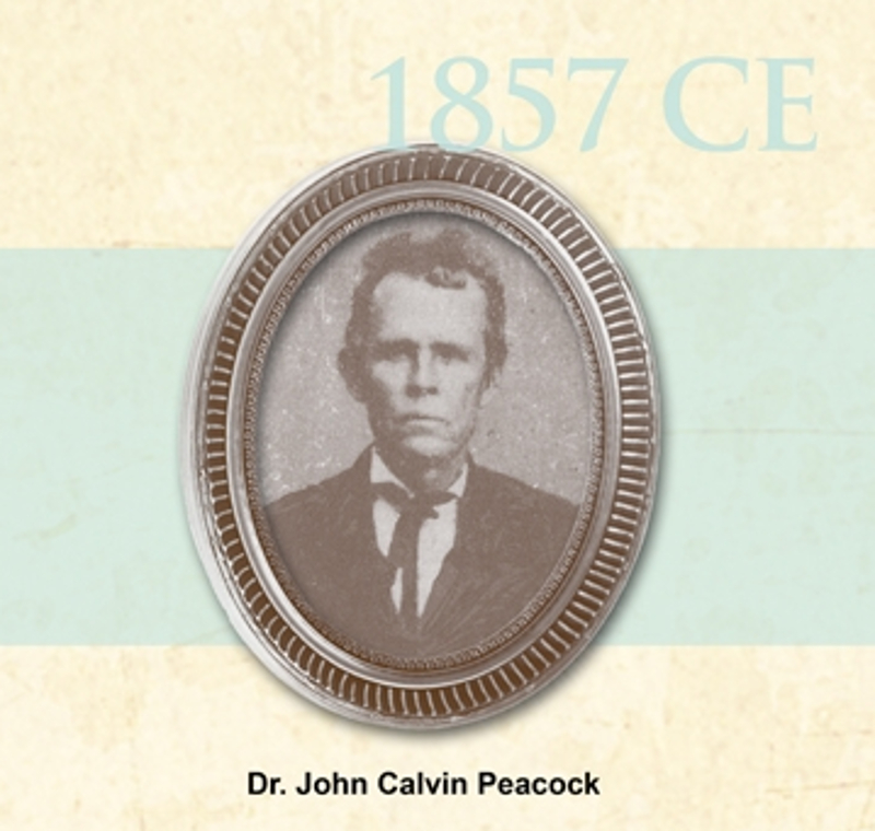 antique circular image of Dr. John Calvin Peacock