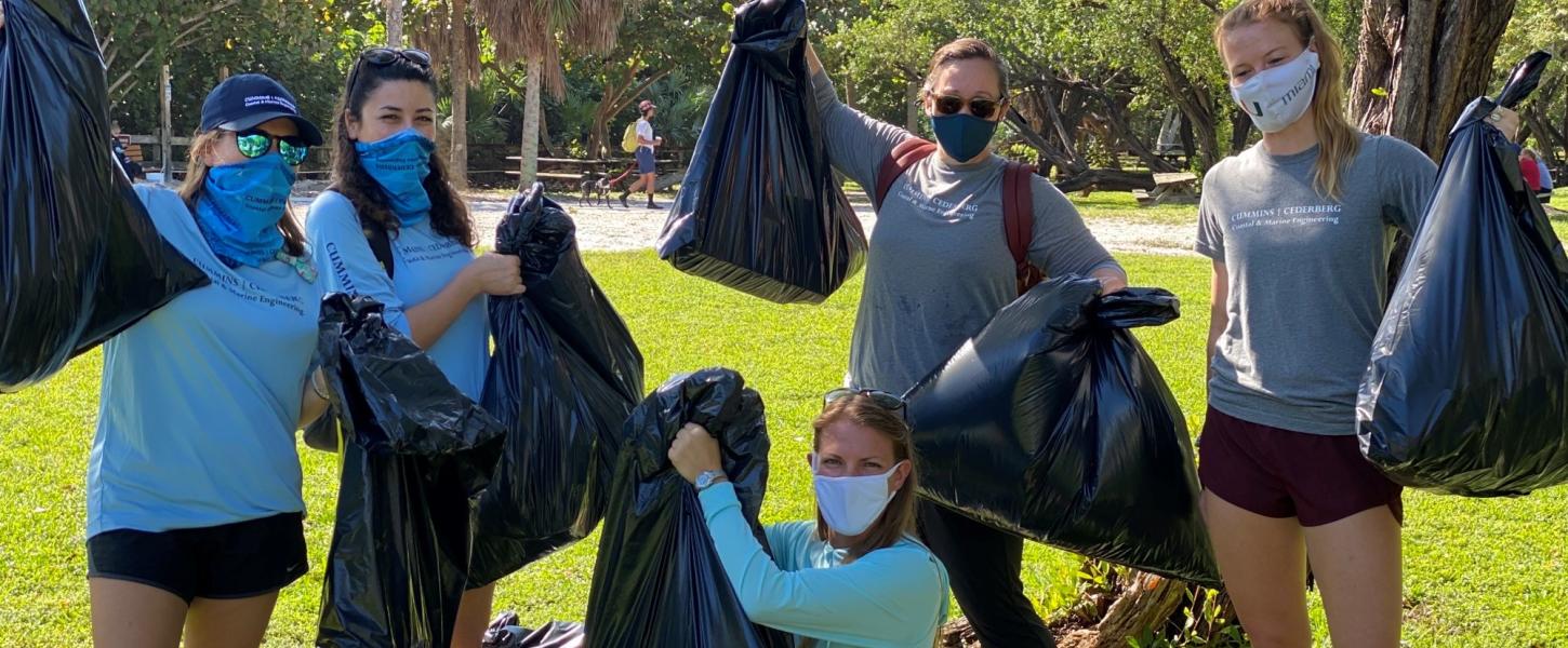 Volunteers at Bill Baggs Cape Florida State Park. 