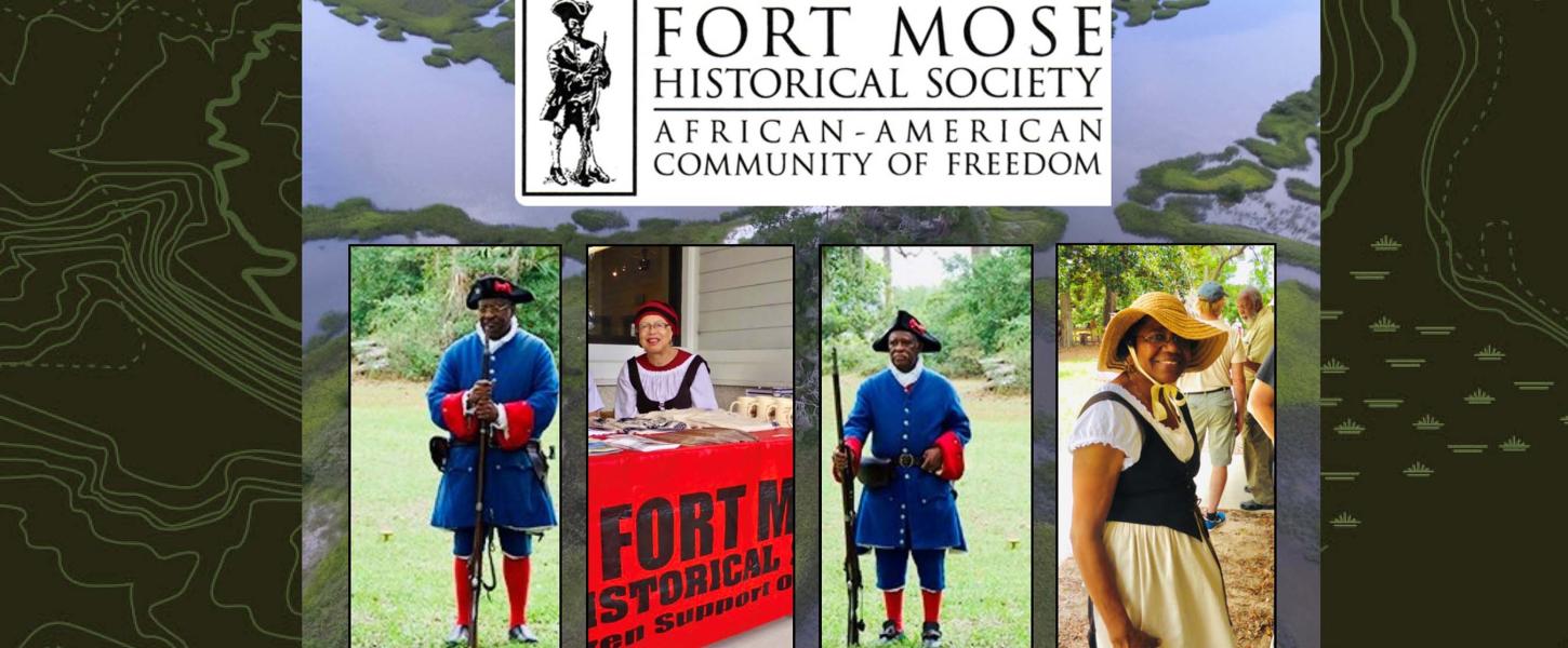 Volunteers with the Fort Mose Historic Society
