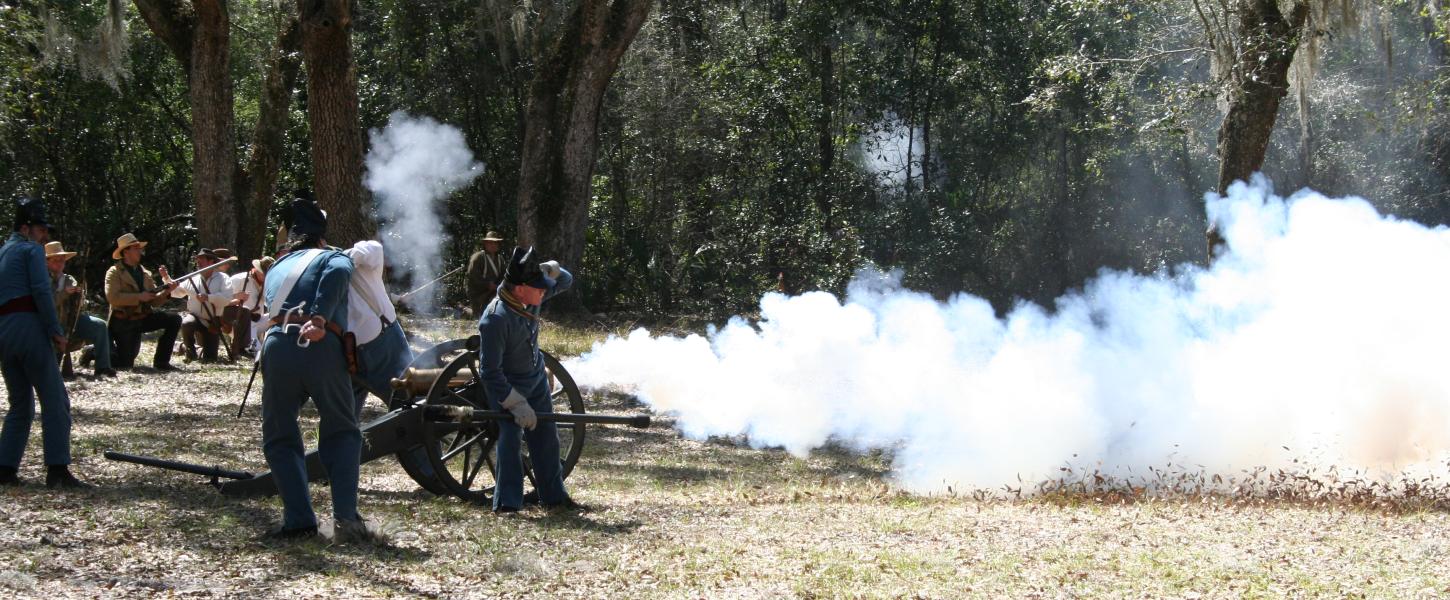Fort Cooper Days Cannon Firing