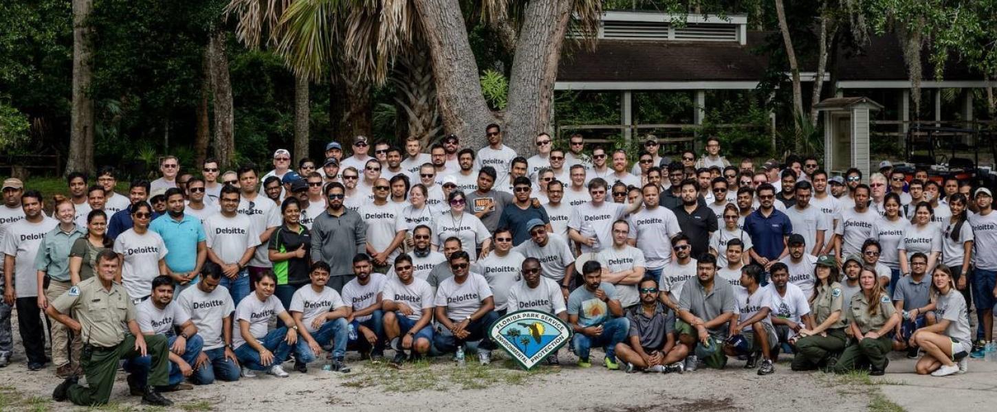 Corporate Group Picture at Wekiwa Springs