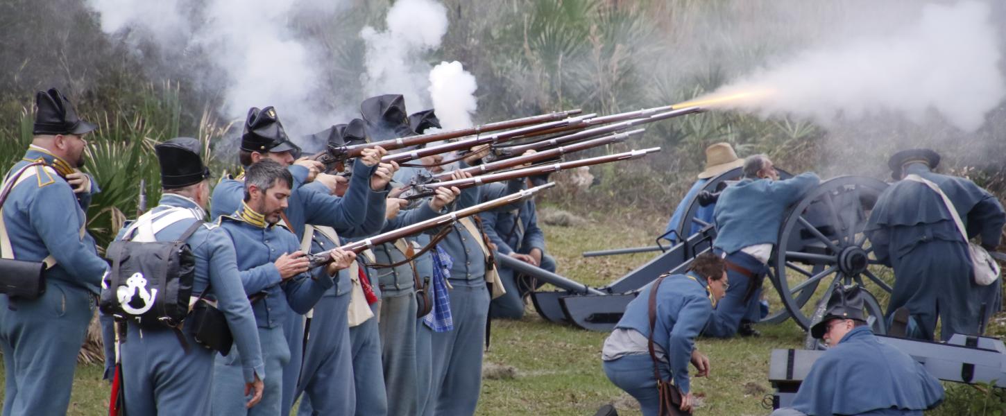Volley Fire at Dade Battlefield
