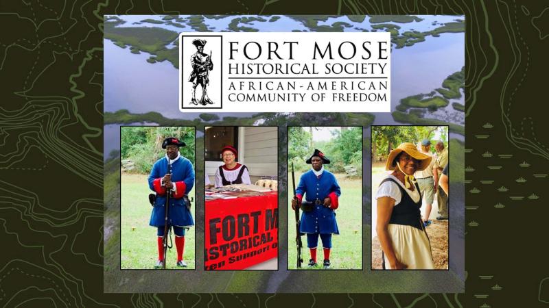 Volunteers with the Fort Mose Historic Society