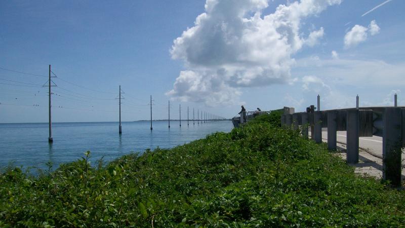Fishing under blue skies along the Florida Keys Overseas Heritage Trail