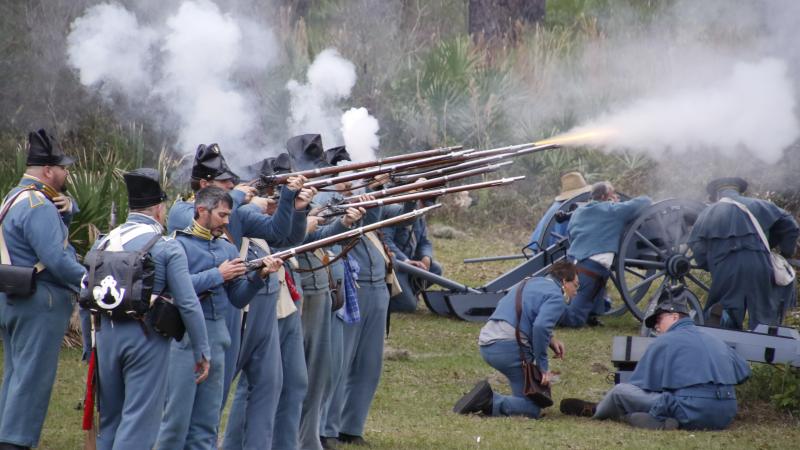 Volley Fire at Dade Battlefield