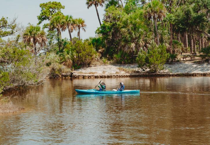 Paddling at Tomoka State Park