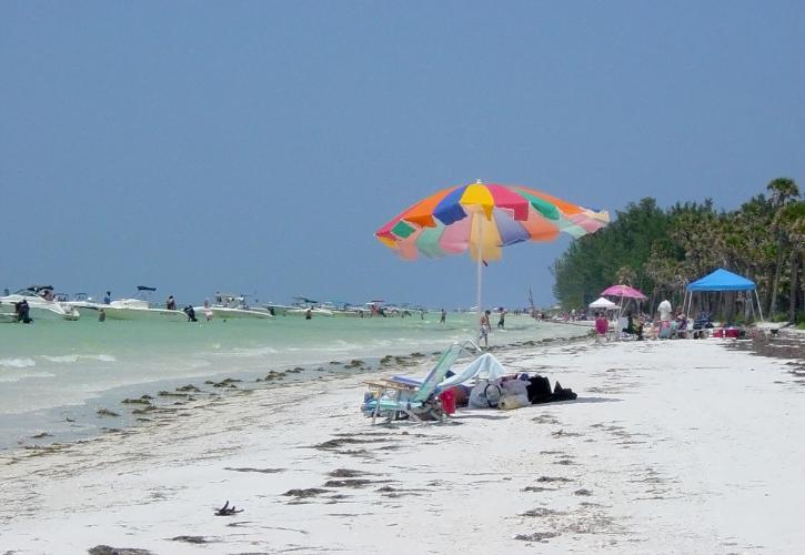 Boats Anchored off shore