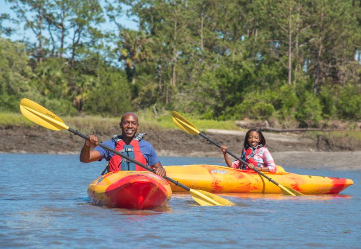 Paddling at Little Talbot