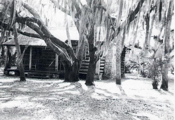 A log cabin built by the CCC before rennovations