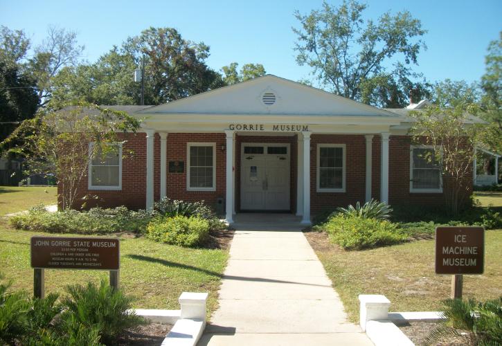 A view of the front of the John Gorrie museum.