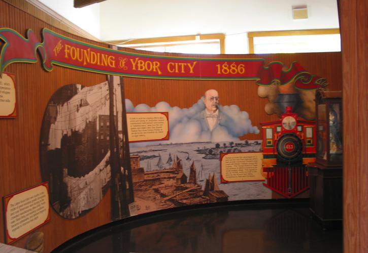A view of an exhibit inside the museum.