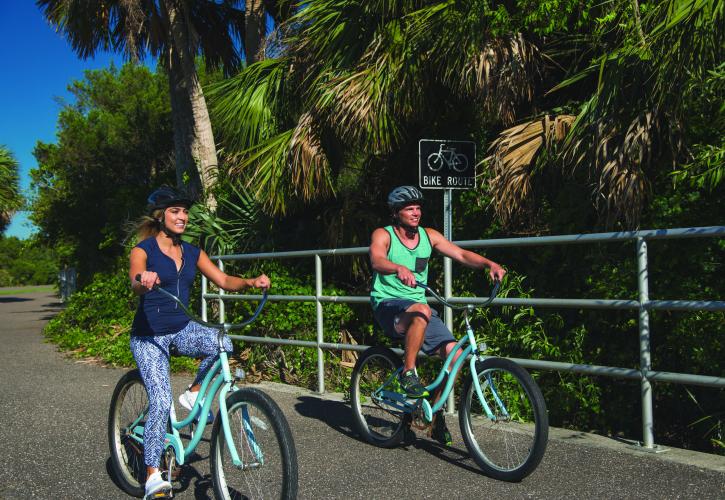 Bicycling Couple