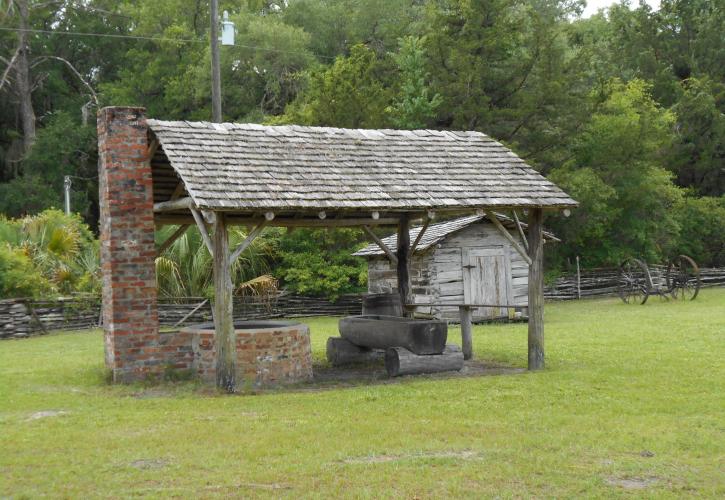 Kettle and Smoke house at Forest Capital Museum State Park